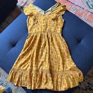 Matilda Jane Yellow Floral Dress, Sz S